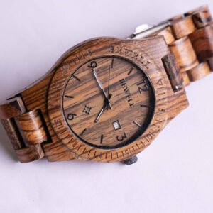 Engraved Wooden Watch
