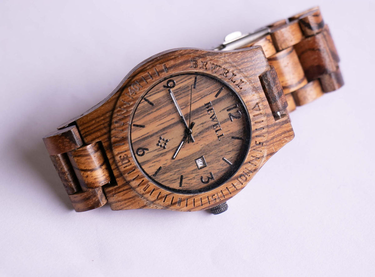 Engraved Wooden Watch